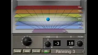 FREE Vst Plugin – Panning 3 - Panning 3 is a 3D Panner .Coloque seu áudio no campo estéreo