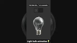 create a light bulb 💡 animation using html and CSS #html #css