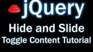 jQuery Tutorial - Animated Hide and Slide Toggle Content Into View