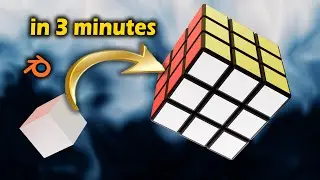 How to create a Rubik's Cube in blender / blender tutorial