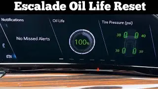 How To Reset The Oil Life In 2021 - 2024 Cadillac Escalade To 100% - Clear Oil Change Due Light