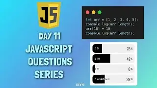 JavaScript Questions Series - 11 | #javascript #coding #mcq #snippets #code #js #viral #722 #project