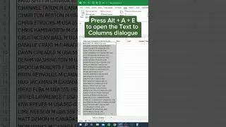 Text to Columns in Excel‼️ #excel