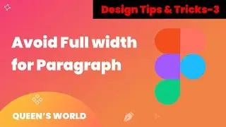 When Designing Avoid Full Width Paragraph🤔  || Design Tips & Tricks -3 ||Tamil ||Figma 