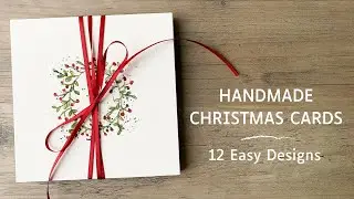 12 Easy DIY Christmas Card Ideas (Ink + Watercolor)