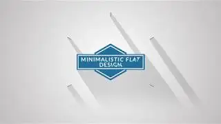 Minimalistic Flat Logo Reveal Long Shadow After Effects Templates