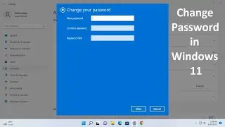 how to change laptop password in windows 11