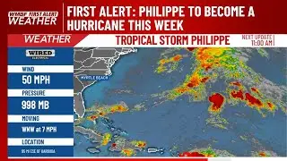 FIRST ALERT: Philippe to become a hurricane this week