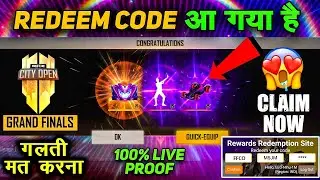 Free Fire city open redeem code rewards | FFCO 2021 | free fire city open | free emote redeem code