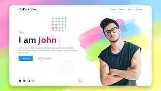 Animated Portfolio Website using Html CSS and Javascript