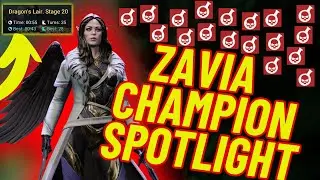 ZAVIA SPEED FARM DRAGON 20 BEST WAVE CLEAR IN RAID: SHADOW LEGENDS (Champ Spotlight)