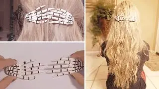 DIY: Skeleton Hand Hair Accessory