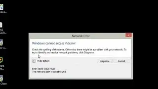 the network Path was not found Error Code 0x80070035    Windows 7, 8 ,Windows 10