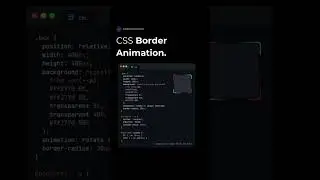 Unique Border Animation using CSS 🤩🤩🤩 
