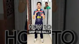 Fast Bowler Grip on Leather Ball! 