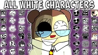 ALL WHITE TEST | FNF Character Test | Gameplay VS My Playground