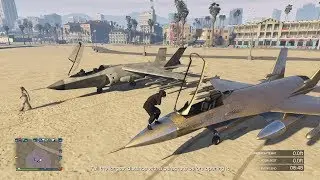 GTA 5 online - How to kill people on the ground with a jet LAZER/HYDRA