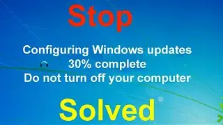 Stop Configuring Windows Updates | Disable Background Windows Update in Windows 7/8/10 🔥🔥