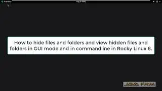 How to View and Create Hidden Files and Folders on Rocky Linux 8