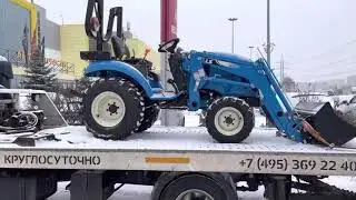 Корейский трактор LS Mtron J 23 Geer с фронтальным погрузчиком, отгрузка