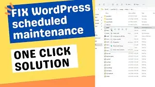 How to solve 'Briefly unavailable for scheduled maintenance' | Wordpress website 2023