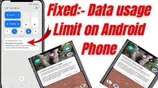 How to fix data usage limit on Android Phone? | fixed data usage warning problem