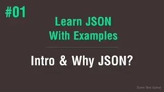 Learn JSON in Arabic #01 - Intro And Why JSON?