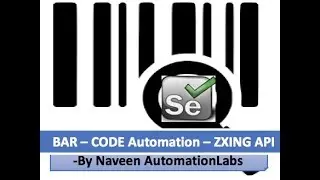 Automate BarCode using ZXing API in Selenium WebDriver