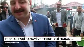 BURSA - Eski Sanayi ve Teknoloji Bakanı Varank salça kaynatıp, gazetecilere ikram etti (VİDEO EKL...