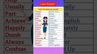 Ielts Vocabulary Words 😍😍 