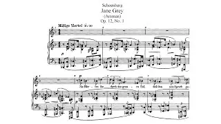 Arnold Schoenberg - 2 Balladen, Op.12 (Audio + Score)
