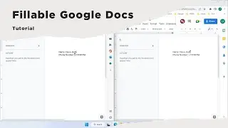 How to Make a Google Doc Form Fillable