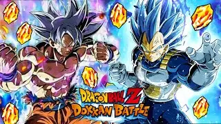 LLUVIA DE LR A POR GOKU ULTRA INSTINTO Y VEGETA DRAGON BALL Z DOKKAN BATTLE ANIVERSARIO