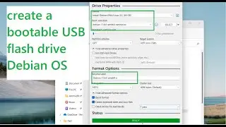 how do you create a bootable USB flash drive Debian OS Linux operating system