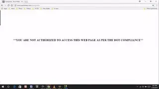How to Fix You Are Not Authorized To Access This Webpage as Per the Dot Compliance in Chrome