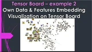 Tensorboard- Tutorial on Generating and visualizing Embedding for our own data and features.