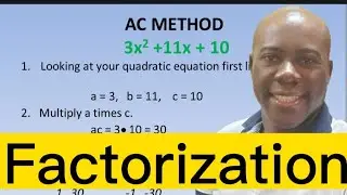 Factorization By The AC Method #dellymathsconcepts #cxcmaths #algebra