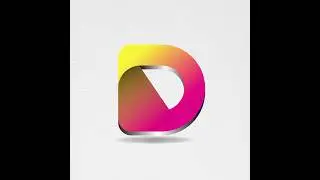 D letter Logo Design  #illustrator #tutorial #short