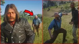 Micah Gets Knocked Out By NPC (Red Dead Redemption 2 Mod)