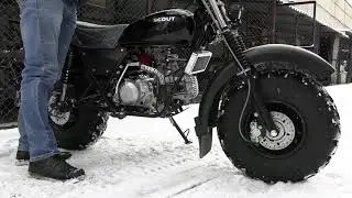 Скаут 3М-190 ZONGSHEN. Запуск двигателя, покатушки.