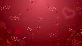 Красивый фон сердечки(2)-Футаж