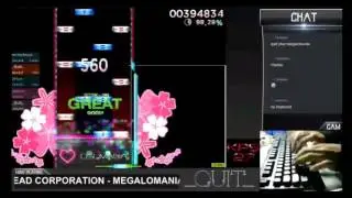 [Osu! Mania] ★5.97 東方Project (UNDEAD CORPORATION) - MEGALOMANIA [Existence]  (Live Play)