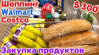 США Закупка продуктов в Walmart и Costco на $300 на неделю Шоппинг в Волмарт и Костко Семейный Влог