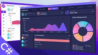 Create a Dashboard (Part 2) - UI Customization - C#, SQL Server, WinForms & OOP/ By Date Range