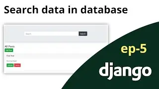 Django Tutorial | Search data in database with Django
