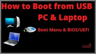 Boot from USB flash drive PC & Laptop (Boot menu & BIOS/UEFI)