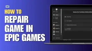 How to Repair a Game in Epic Games | Repair Files on Epic Games (2024)