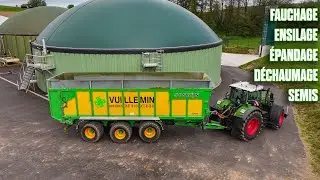 100% MÉTHANISATION : FAUCHAGE ENSILAGE ÉPANDAGE DÉCHAUMAGE & SEMIS de Maïs 2024 pour la FERME !