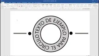 Como escribir dentro de un círculo en Word