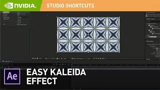Easy Kaleidoscope Effect Tutorial in Adobe After Effects | NVIDIA Studio Shortcuts